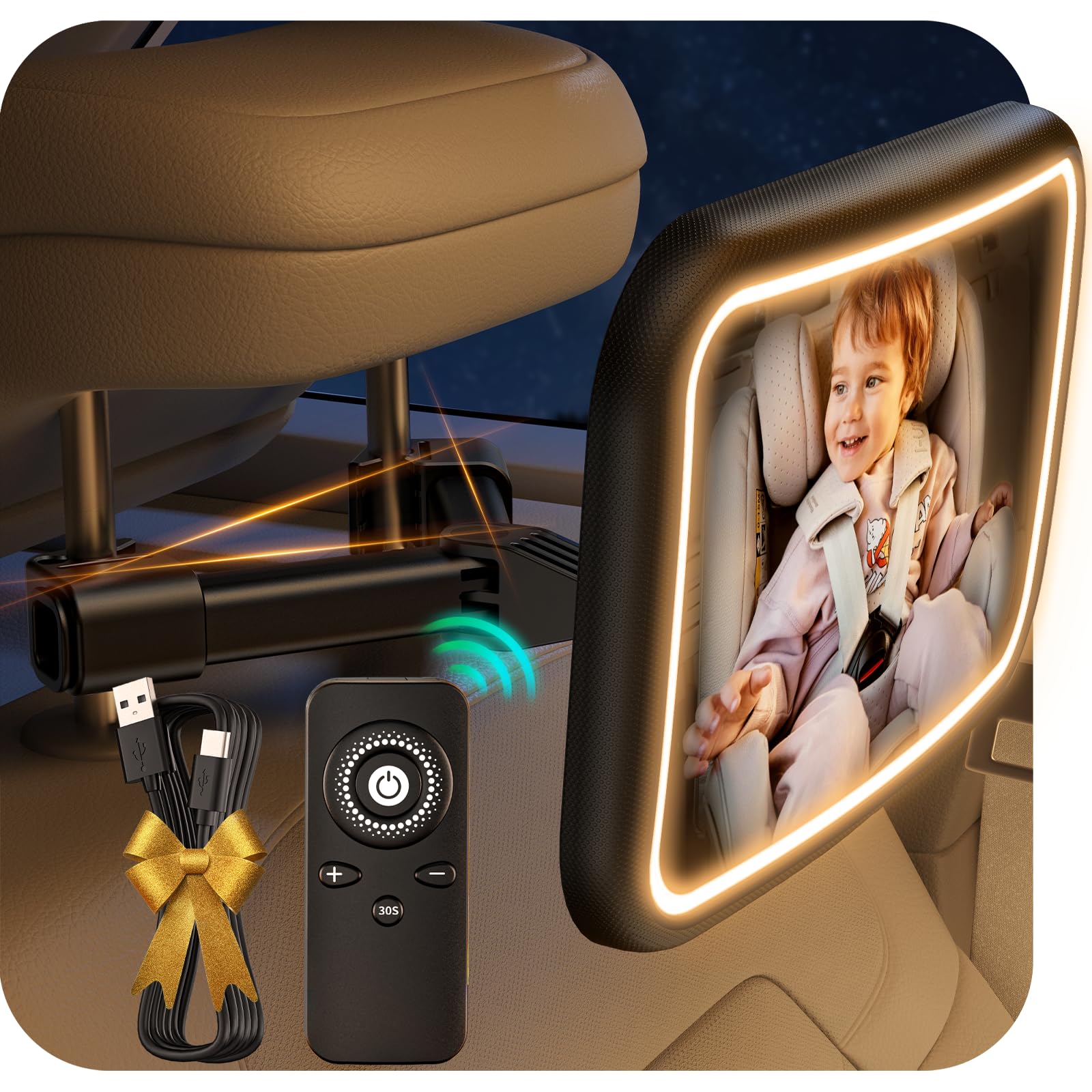 How to Clean, Charge, and Care for Your Baby Car Mirror with Night Light